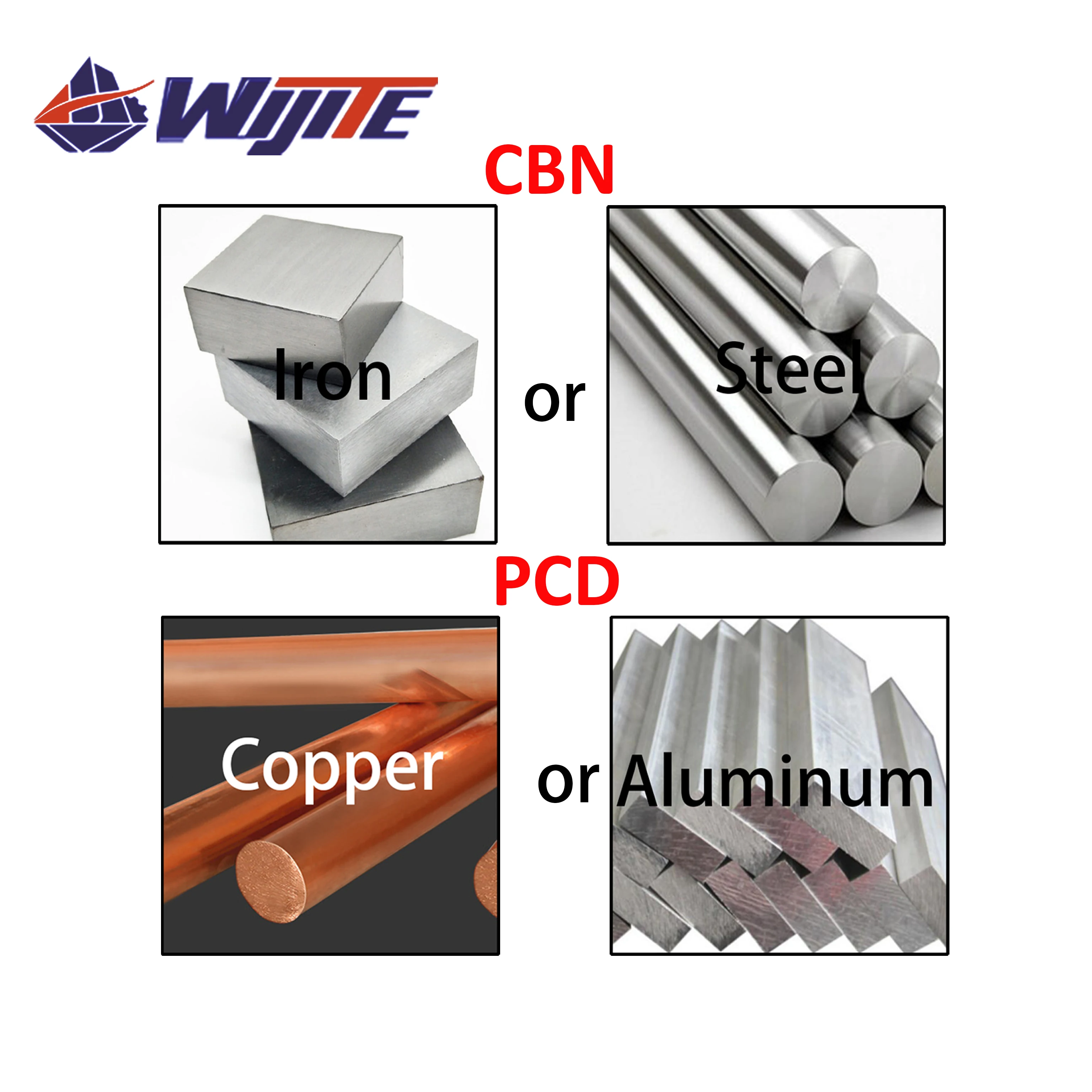 Herramienta de torneado CBN CCMT09T302 CCMT09T304 CCMT09T308 para acero duro y hierro fundido PCD, procesamiento de herramientas de cobre y aluminio