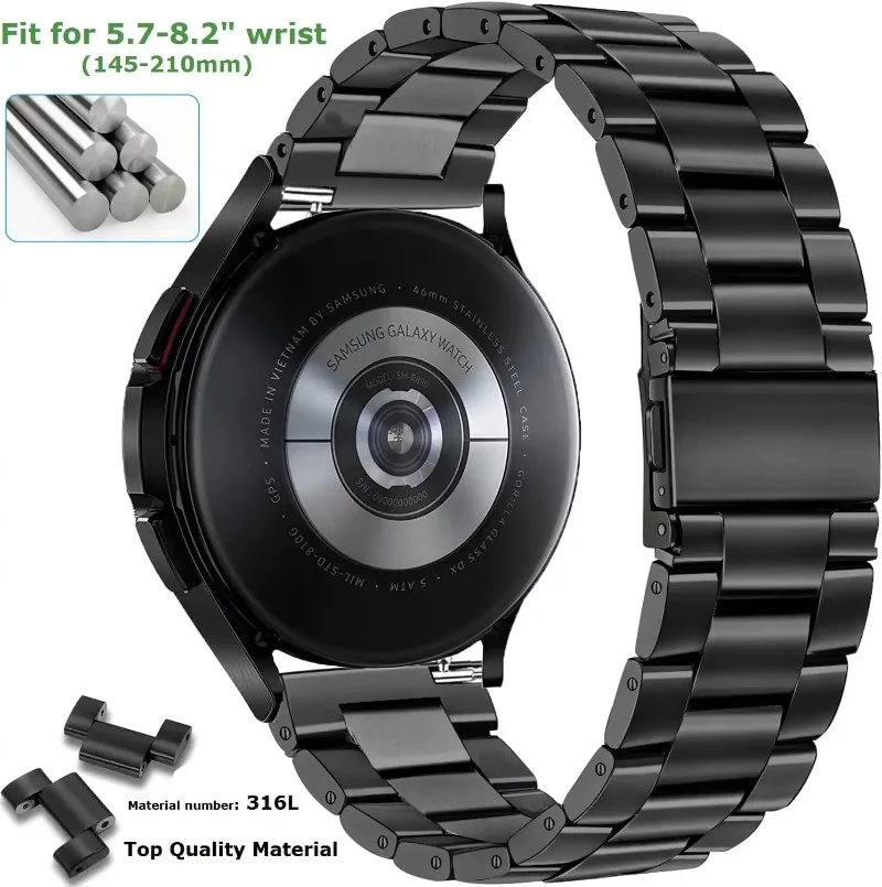 20mm Metal Strap for Samsung Galaxy Watch 7 6 5 4 44mm 40mm comfortable bracelet band Galaxy Watch 6 4 Classic 47mm 46mm Correa