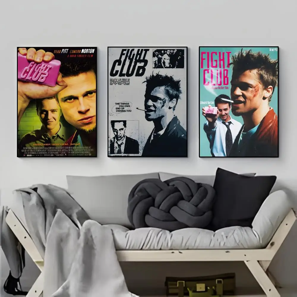 Film Thriller Fight Club Poster Elegant Indoor Artwork Design & Contemporary Home Decor