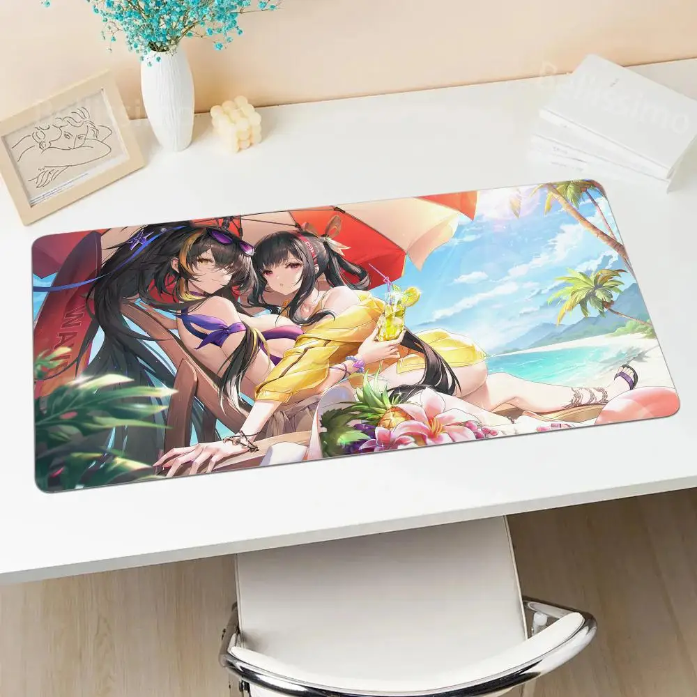 

A_azur L_lane Mouse Pad Hot selling anti-slip rubber mouse pad popular overlock Gaming Desktop Setup Mousepad Gaming home office