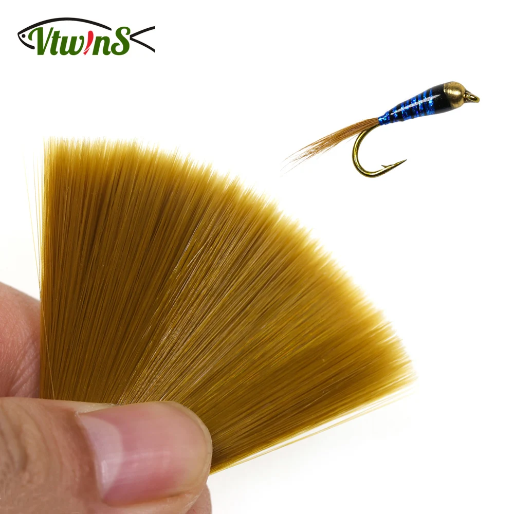 

Vtwins Fly Tying Material Tapered Nylon Fibers for Mayfly Tails Material Trout flies Wing Leg Nymph Tails Ultra Fine Fibers