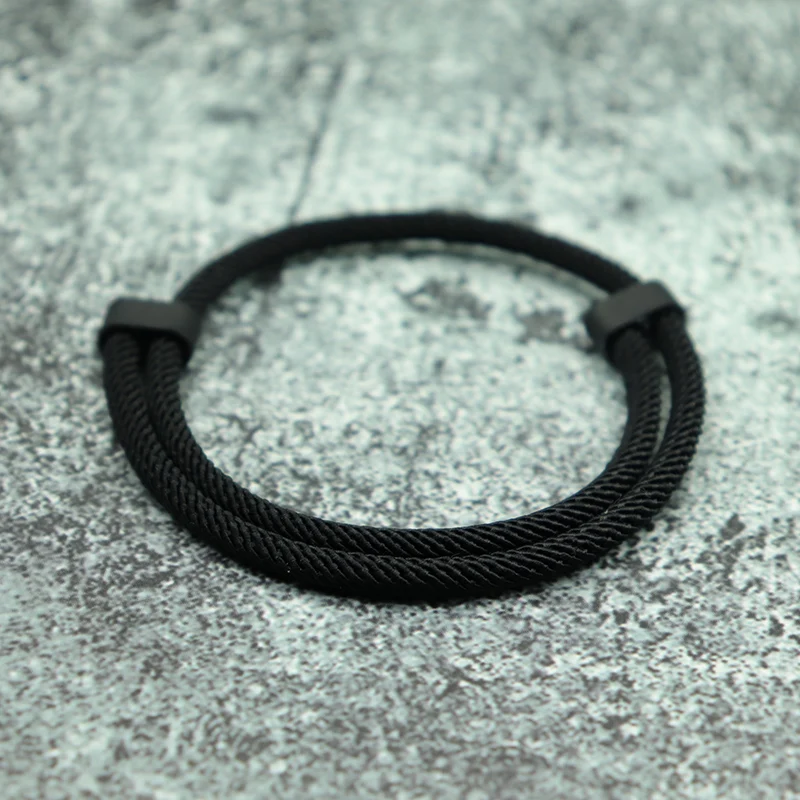 Pulsera de joyería para motocicleta con estilo para hombre y mujer, brazalete ajustable con cuerda de 4mm de grado A, varios colores, accesorios para ciclismo al aire libre