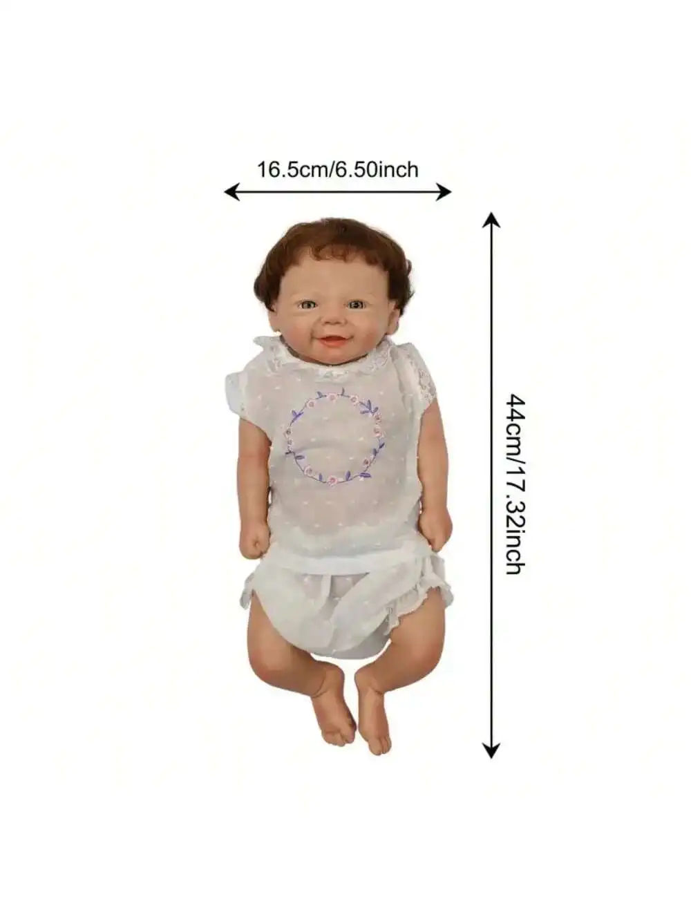 Aizwa1 18 pollici Vivienne Silicone Bebe Reborn Girl Fatto a mano Soft Touch Neonato Bambola per bambini Regali di compleanno