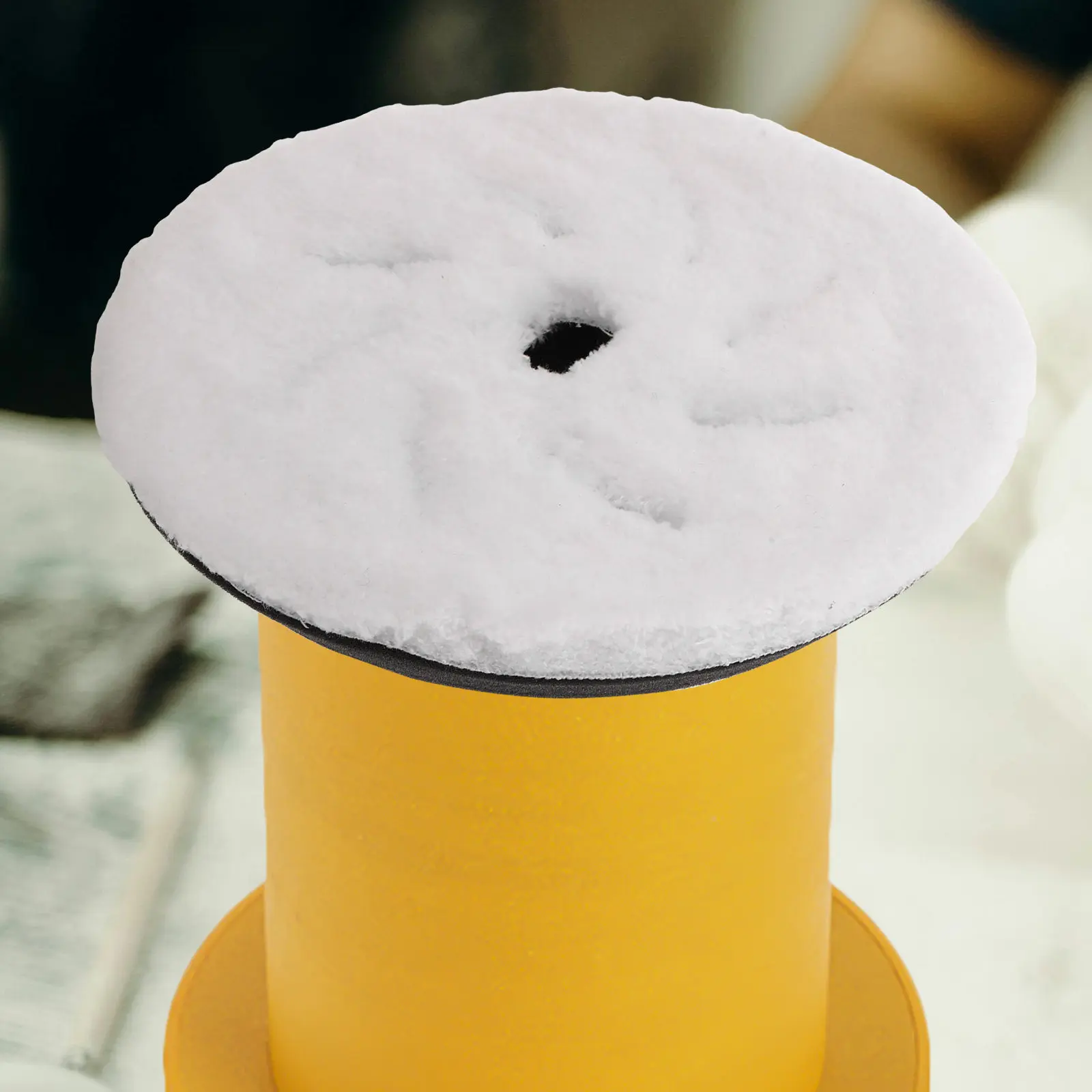 5 Inch Car Polishing Pad for Wax Application High Efficiency Wind Buffing Pad Stable Pneumatic Design