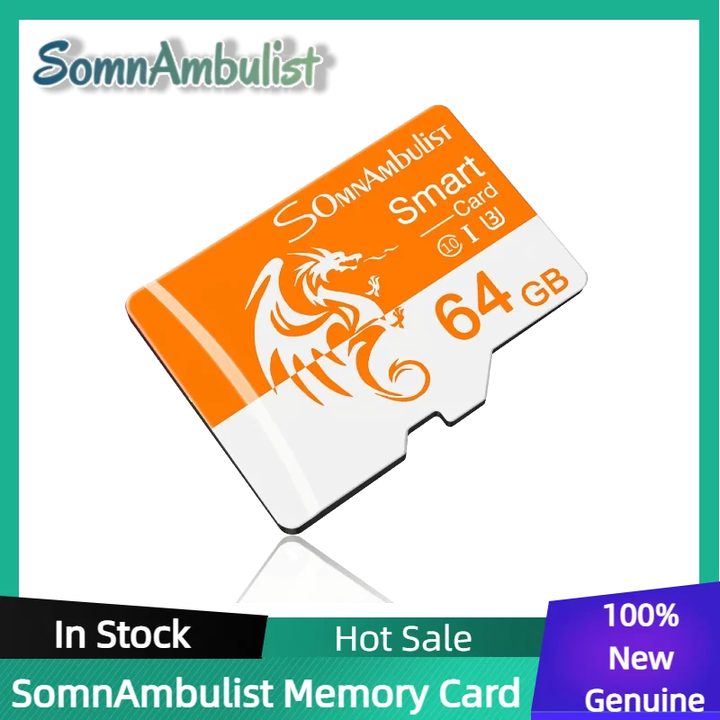 SomnAmbulist Memory Card 64GB High Speed Mini TF Card C10 U3 A1 for Drone Audio Surveillance Device TF Card
