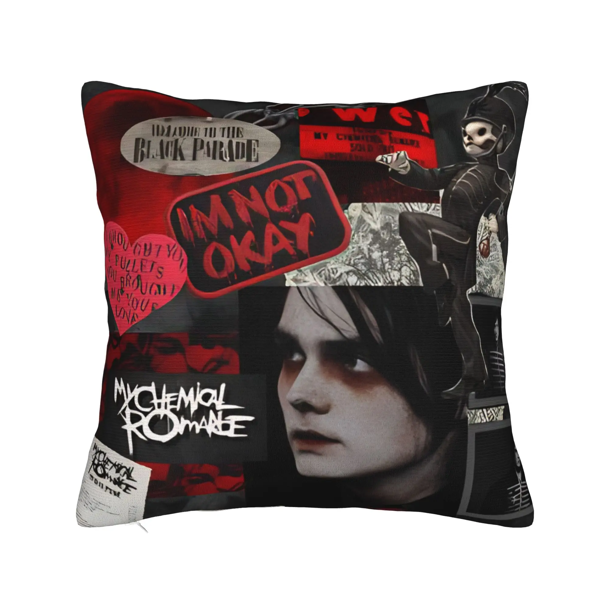 My Chemical Romance Pillow Case Music Kawaii Pillow Cover Custom Pillowcases For Sofa Couch Bed Living Room