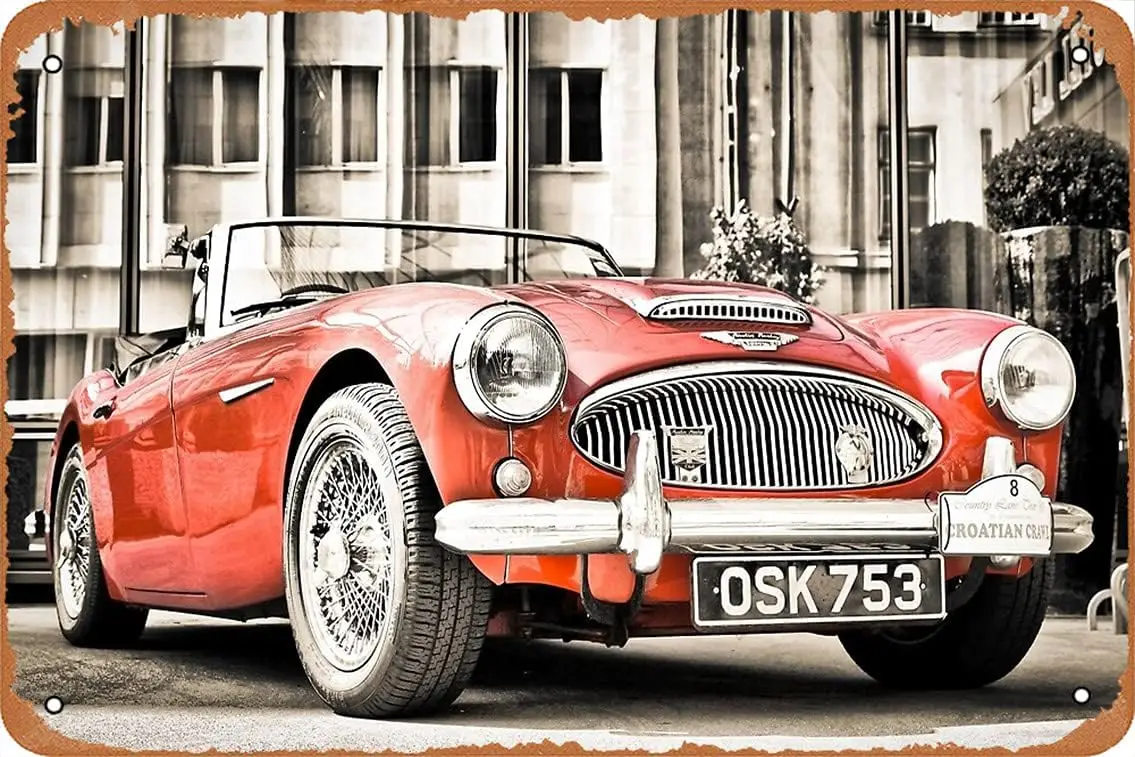 Austin Healey Poster Metal Tin Sign 8