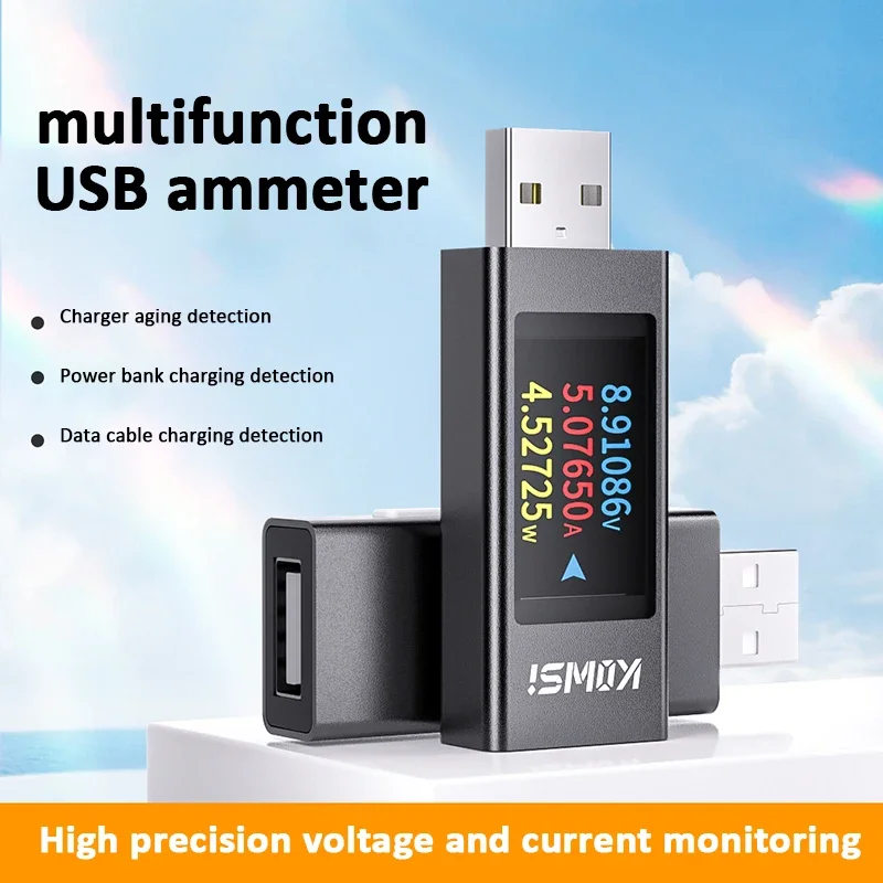 デジタルDC電圧計と電流計,電流電圧計,USBテスター,電流計検出器,充電器,インジケーター,4-30v,6.5a