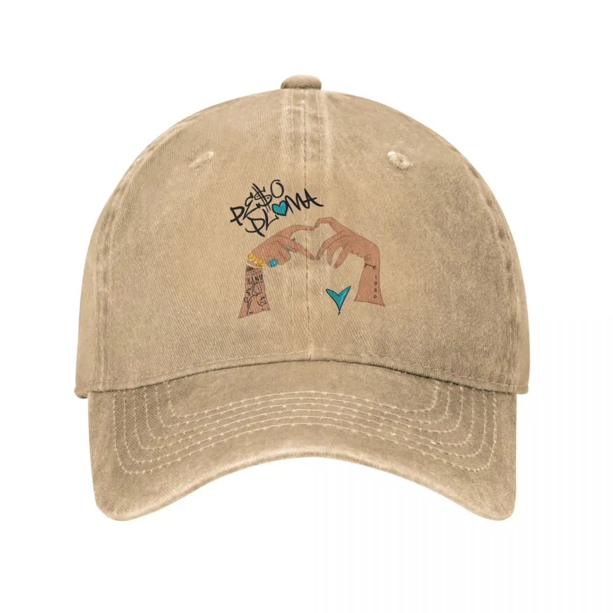 Peso Pluma Tour 2023 Baseball Cap Outfit Vintage Distressed Cotton Cool Heart Dad Hat Unisex Outdoor Summer Gift