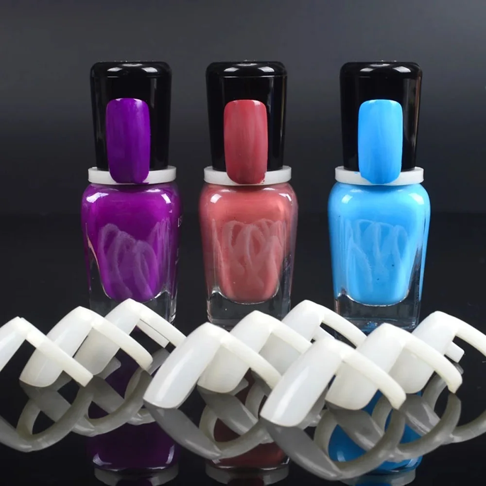 50 ชิ้น ปลายเล็บปลอมอเนกประสงค์สำหรับงาน DIY ทำเล็บ แสดงสีเจลยูวี อุปกรณ์เสริมสำหรับแหวน