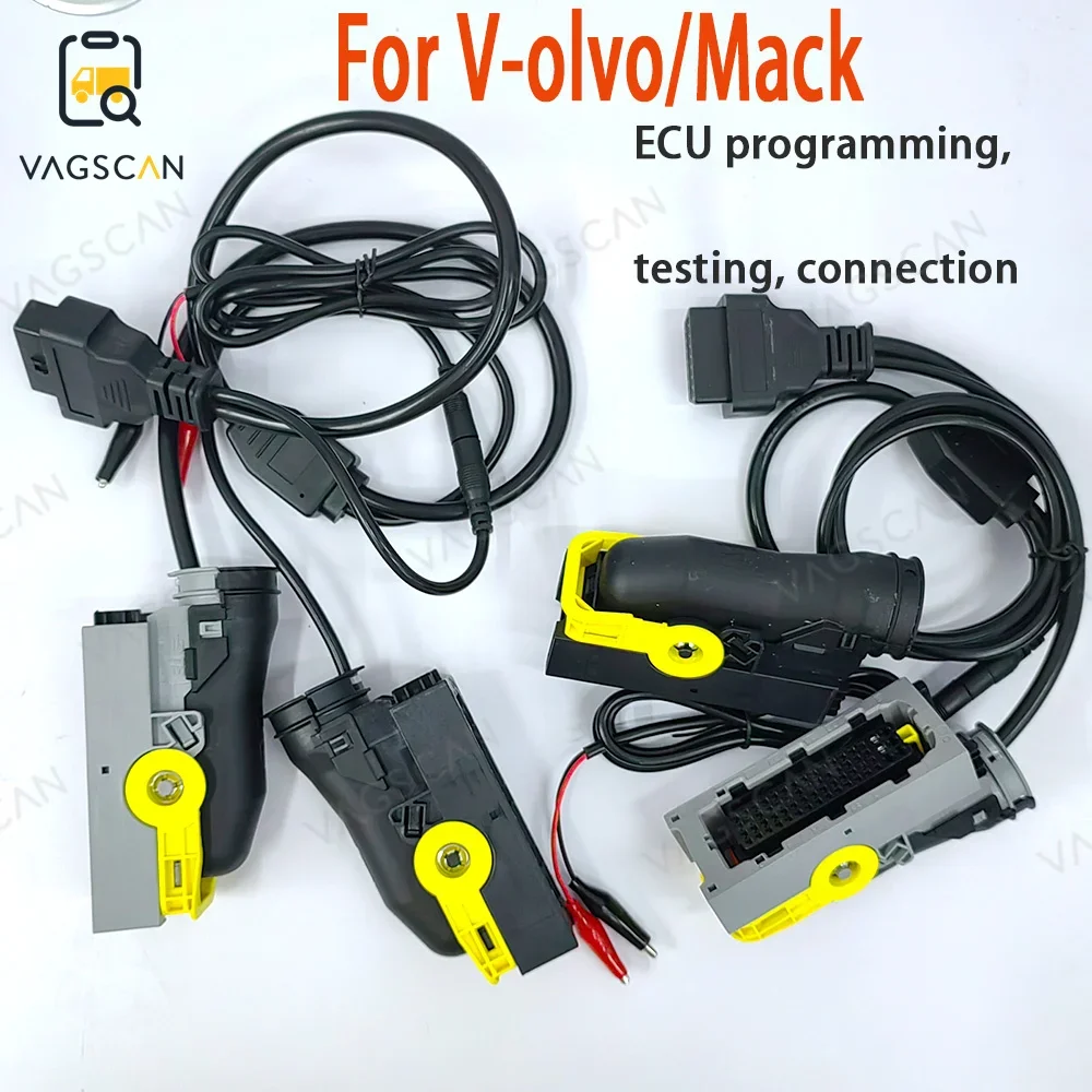 

Engineering Heavy Duty Harness Compatible For V-olvo/Mack ECU programming test cable