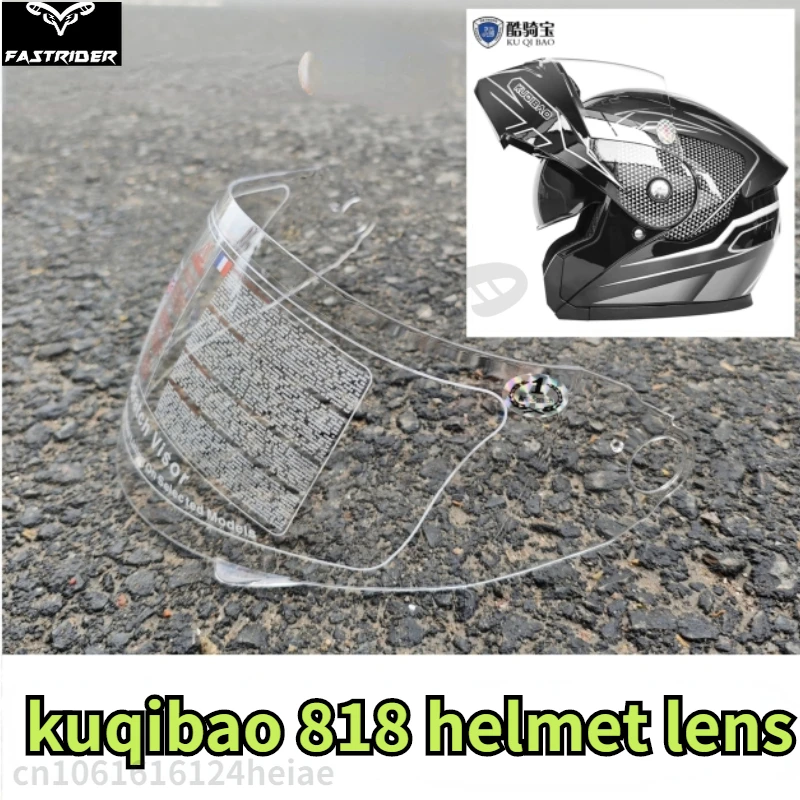 

Kuqibao 818 Transparent High-definition Helmet Lens 999 Sunscreen Helmet Lens Black Visors