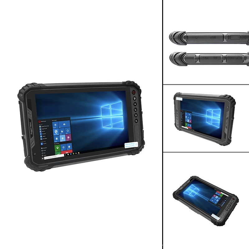 8 Inch Rugged Windows Tablet 8th Gen Intel Core I5 Processor RAM 16g SSD 512g，4G lte Rugged Tablet Camera 5M+13M