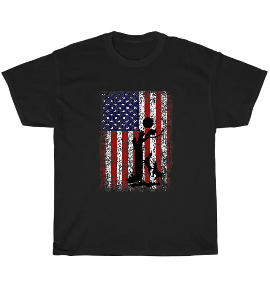 

Patriotic Coon Hunting Dogs Hunter Tree Raccoon American USA Flag T-Shirt UnisexUnisex Summer Cotton Luxury Brand Super Size