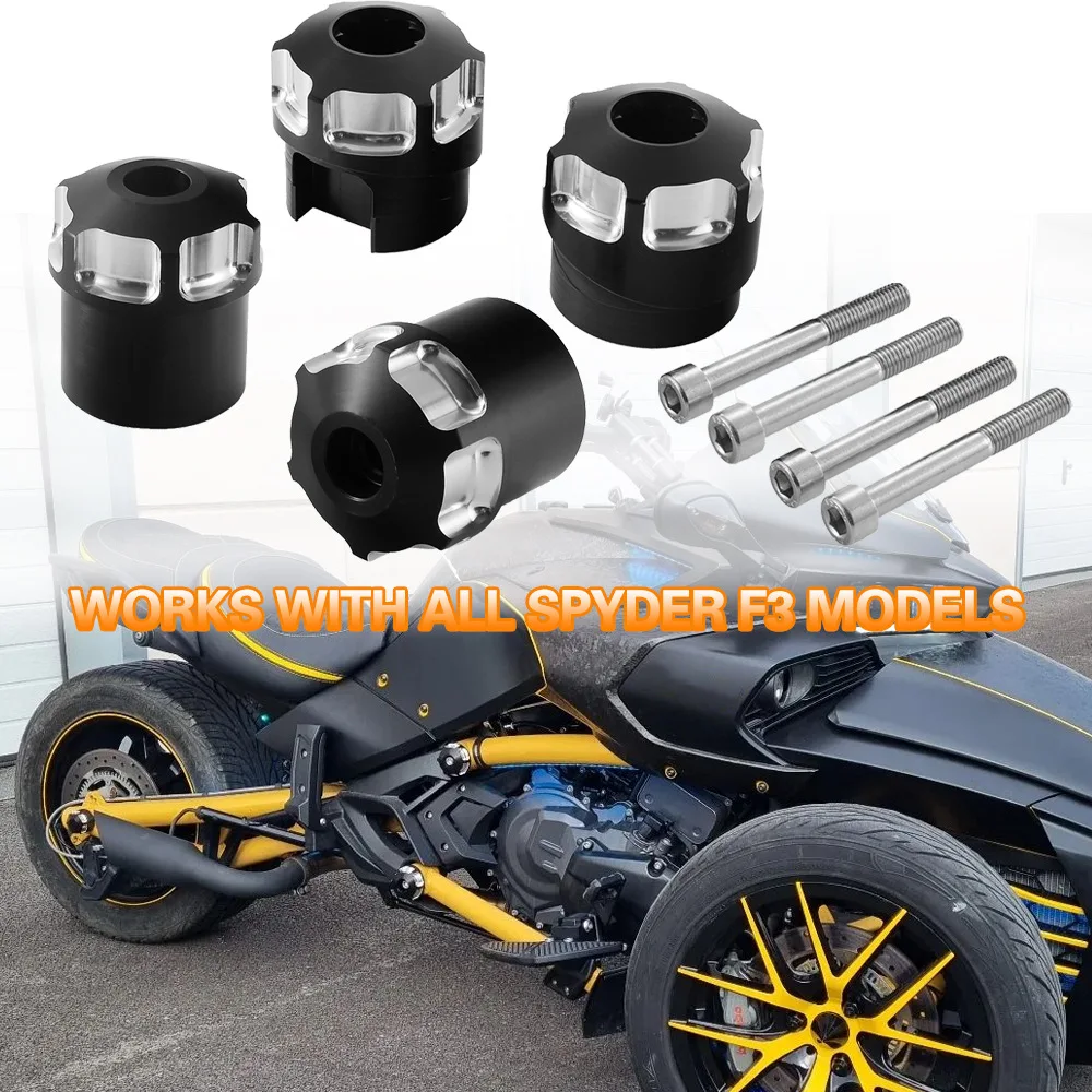 

​Aluminum CNC Frame Caps Replace The Stock Frame Caps For Cam-Am Spyder F3-S / F3-T / F3 LIMITED SPECIAL SERIES 2010-2023