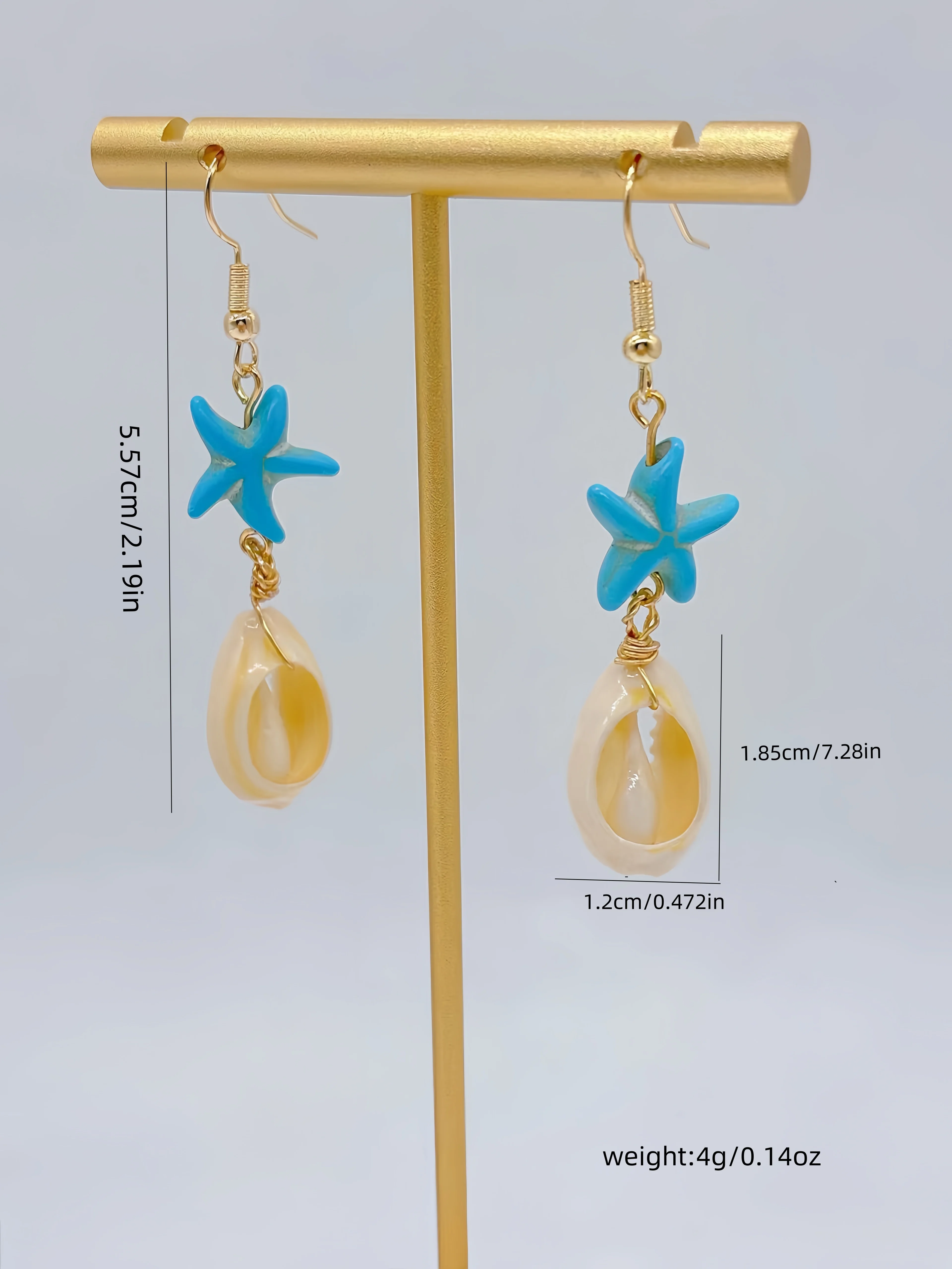 2PCSFashion Delicate Gold Plated Lrregular Back Earrings Heavy Design High Quality Cream Flower Earrings, The Best Family Gift F