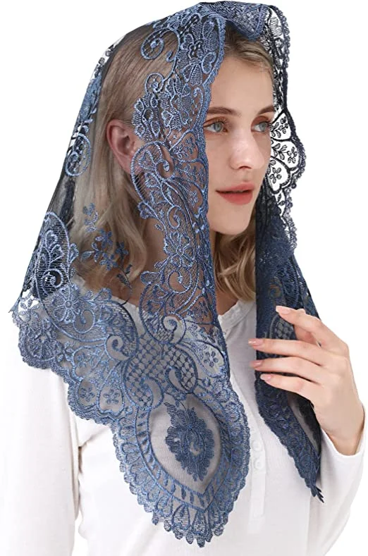 Spanisch Stil Spitze Mantilla Frauen Kopf Abdeckt Katholischen Schleier Hochzeit Schleier