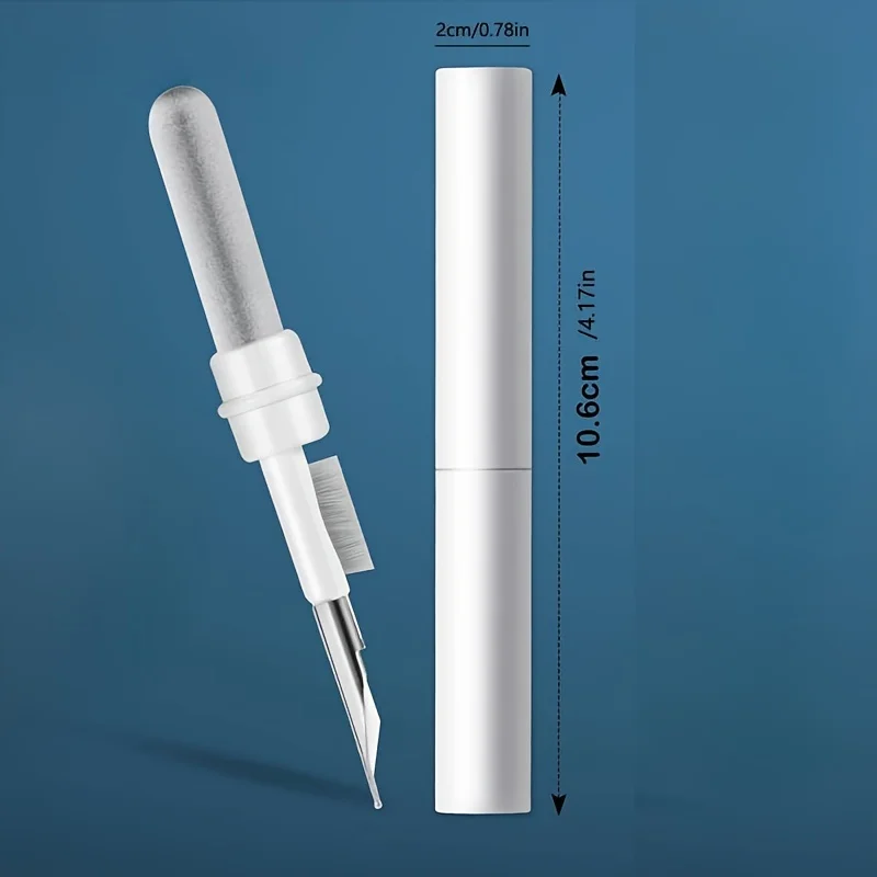Portable earphone keyboard cleaning pen - suitable for earphones, smartphones, tablets and laptops. Compact residue removal tool. Essential for earphone maintenance. - Detail 1