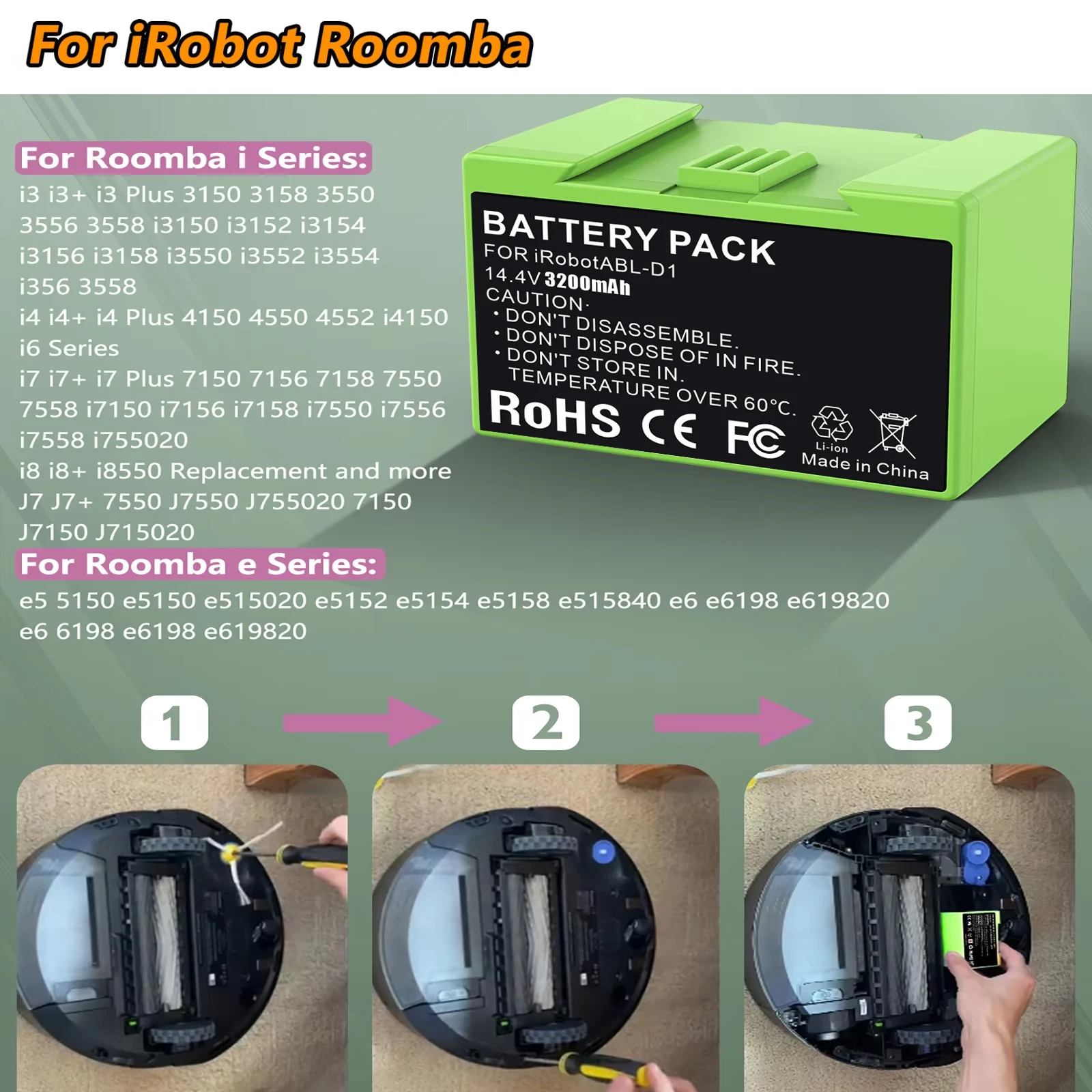 For Irobot Roomba I…