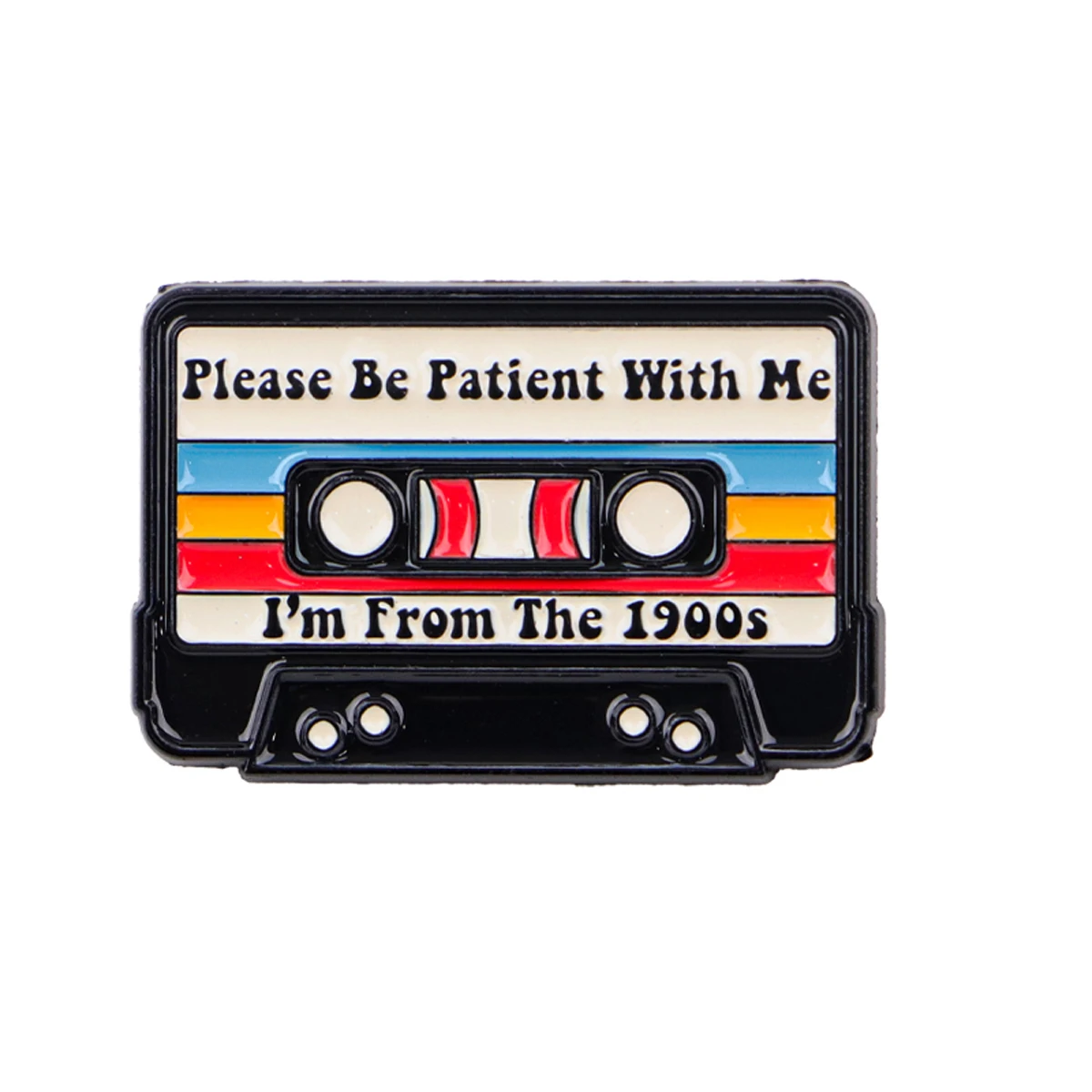 Vintage Retro 90s Enamel Pin, Nostalgic Gift