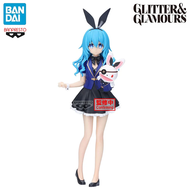 BANPRESTO Original GLITTER&GLAMOURS DATE A LIVE YOSHINO Bunny Girl PVC 20CM Anime Action Figures Model Collection Toy