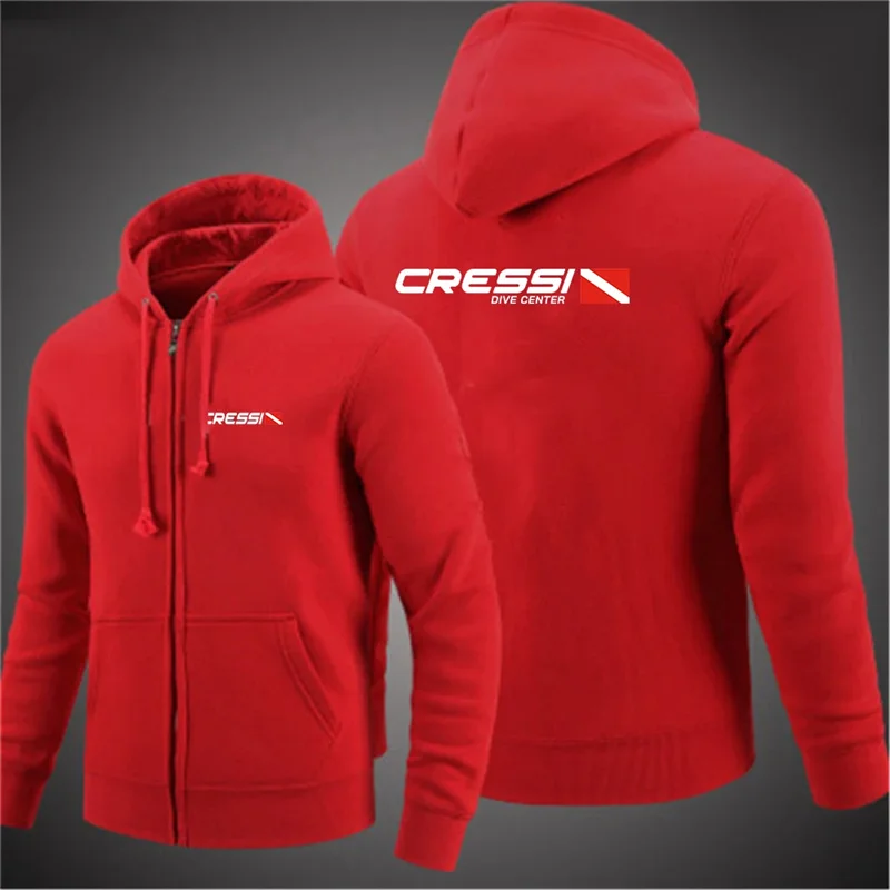 Scuba Dive Cressi Hoodies Harajuku Vintage Street Sweatshirts Comfortable Soft Pullovers Hoody Spring Autumn Men/women Hoodies