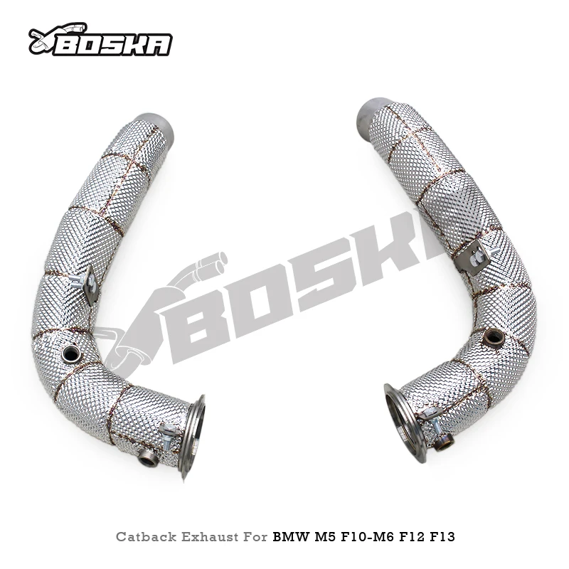 Factory Price Downpipe for  M5/M6 F10/F12/F13 4.4TT 2012-2016 Stainless Steel in Stock Header Exhaust Pipes