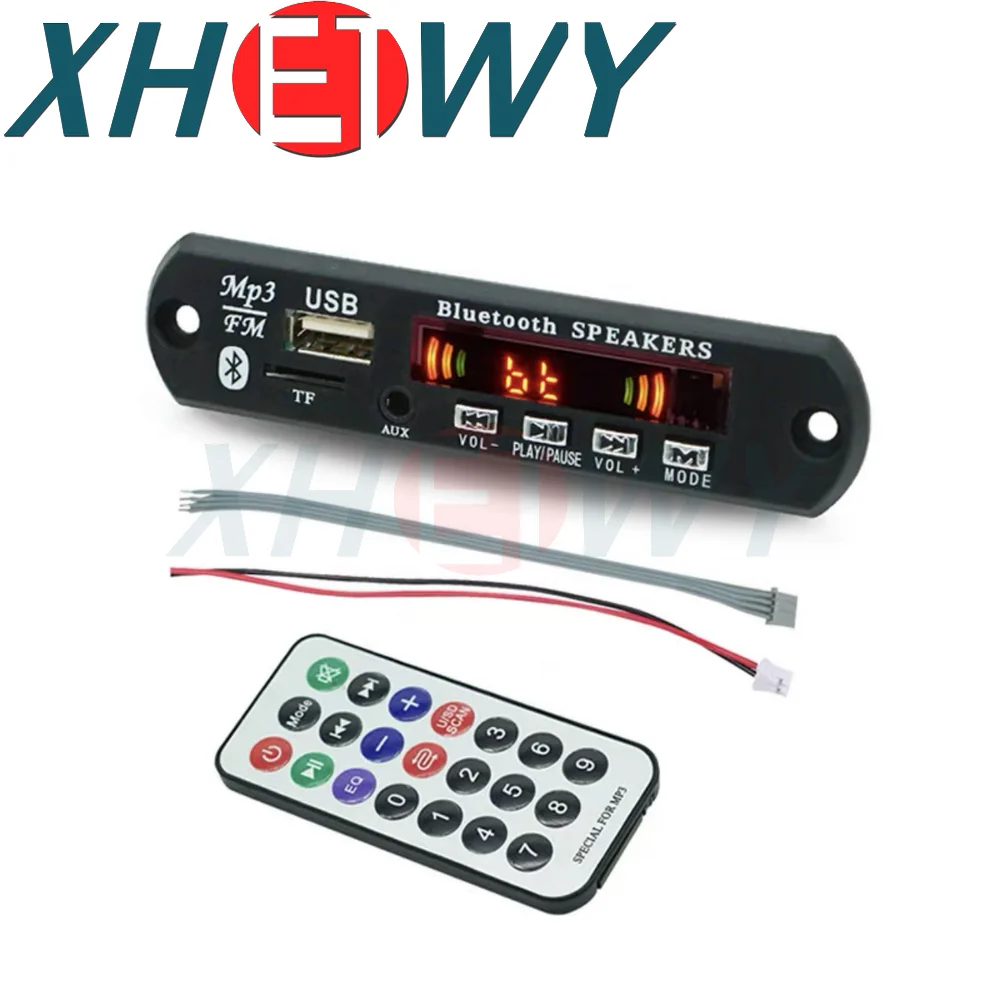 9V 12V Car MP3 WMA Decoder Board Audio MP3 Player USB TF FM Radio Module Wireless Bluetooth 5.0 For Car