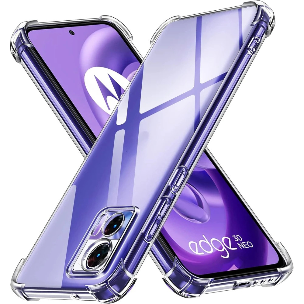 Clear Shockproof Phone Case For Motorola Moto Edge 30 Fusion 20 lite 40 Neo 50 Pro Silicone Case Back Cover Slim TPU Thick Shell