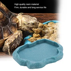 ABS Resin  Reptile Rock Food and Water Dish Feeder Bowl for Tortoise Lizard Reptile Bowl Lizard Feeder Reptile Feeder