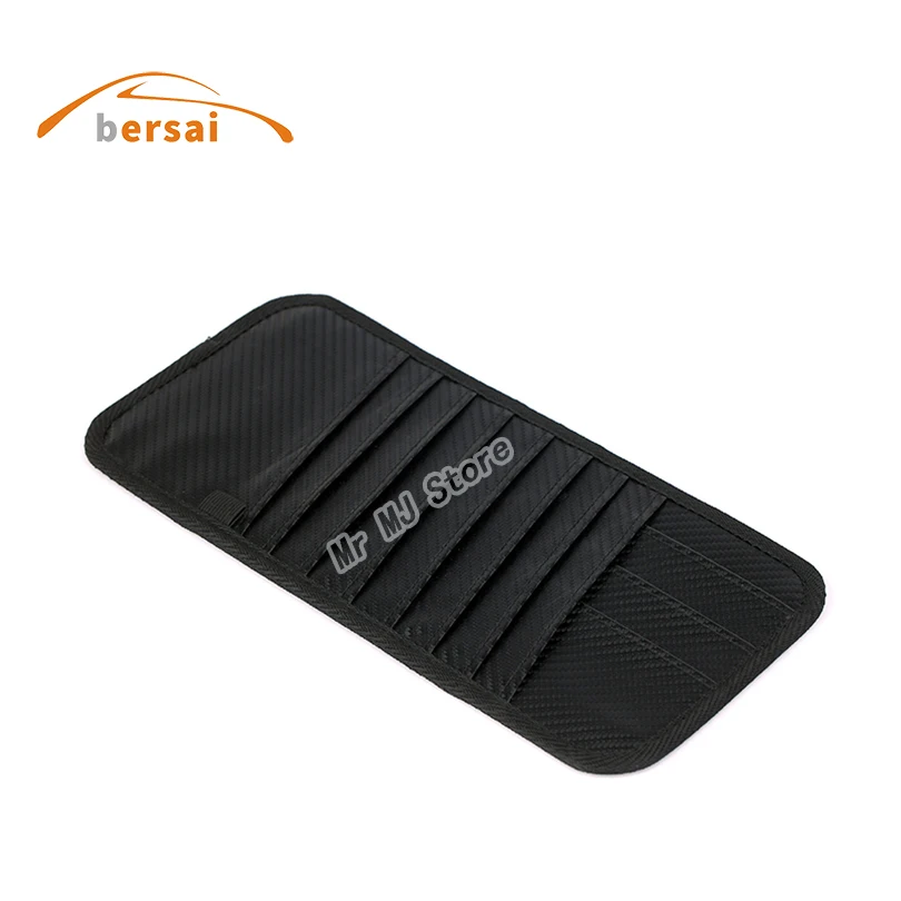 Carbon Fiber Car Sun Visor MOPAR Badge Sunshade Storage Bag Car Styling for Jeep Ford Chevrolet Chrysler VW  Car Accessories