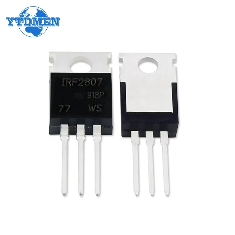 5PCS IRF2807PBF IRF2807 MOSFET Transistor 82A 75V TO-220 Transistors Kit