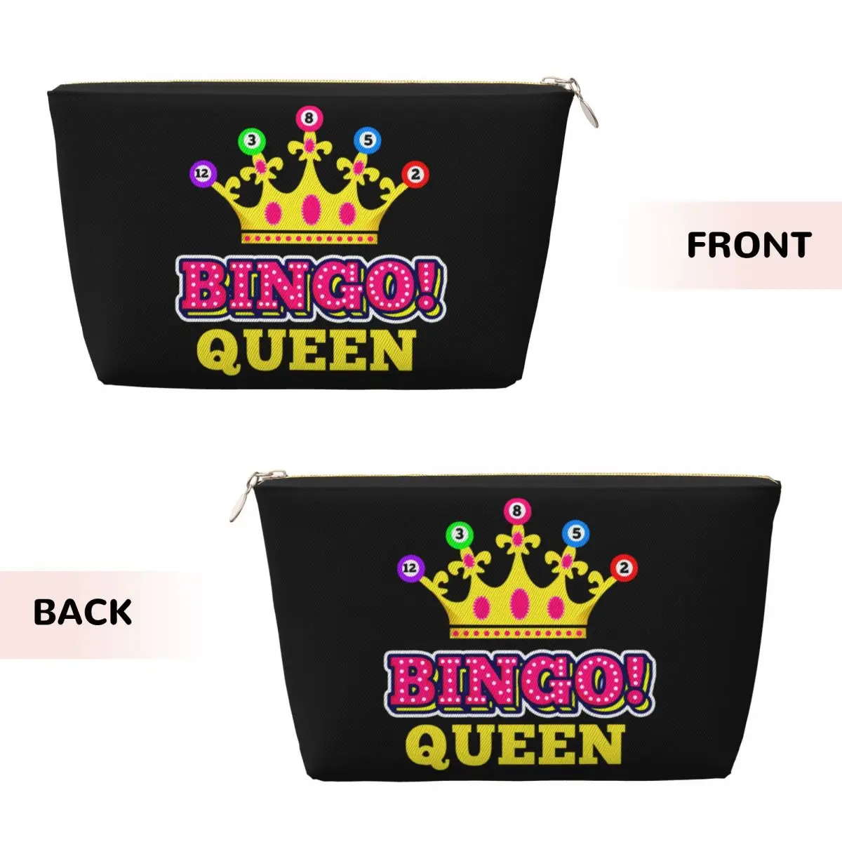 Custom Hot Game Bingo Toiletry Bag for Women Cosmetic Makeup Organizer Ladies Beauty Storage Dopp Kit Case