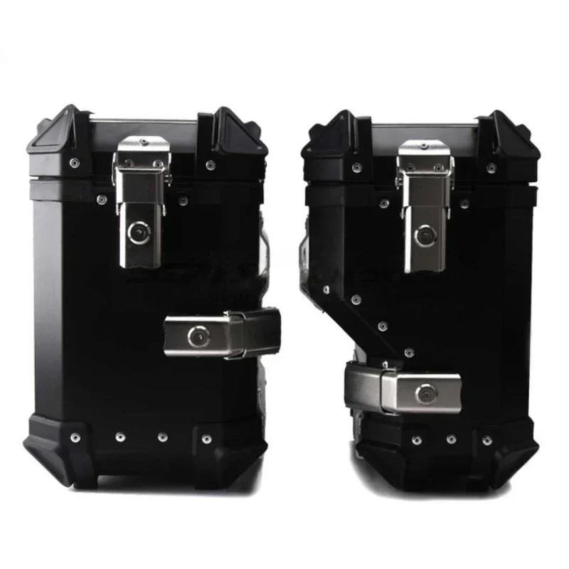 

Motorcycle Side Pannier Luggage Trunk Case Tool Box Saddlebag Storage Saddle Bag Aluminum
