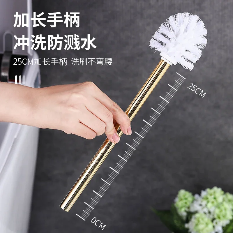 Bathroom Supplies Ceramic Toilet Brush Household No Dead Corner Toilet Cleaning Artifact Long Handle Toilet Brush Toilet Brush