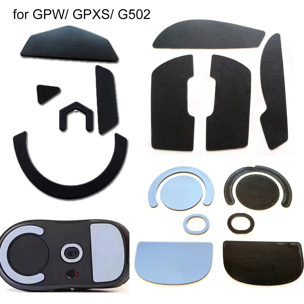 

1 Set Mouse Skates Anti-slip Foot Pads Mouse Feet Sticker for Logitech GPW GPXS G502 Generation II Mouse Stickers Mice Feet Pad