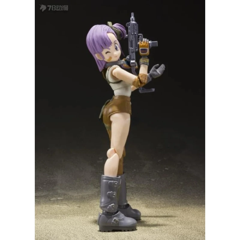 In Stock Bandai Original Dragon Ball Z S.H.Figuarts Bulma (Limited Color) Anime 13.5CM Action Figure Toy Collection Hoilday Gift