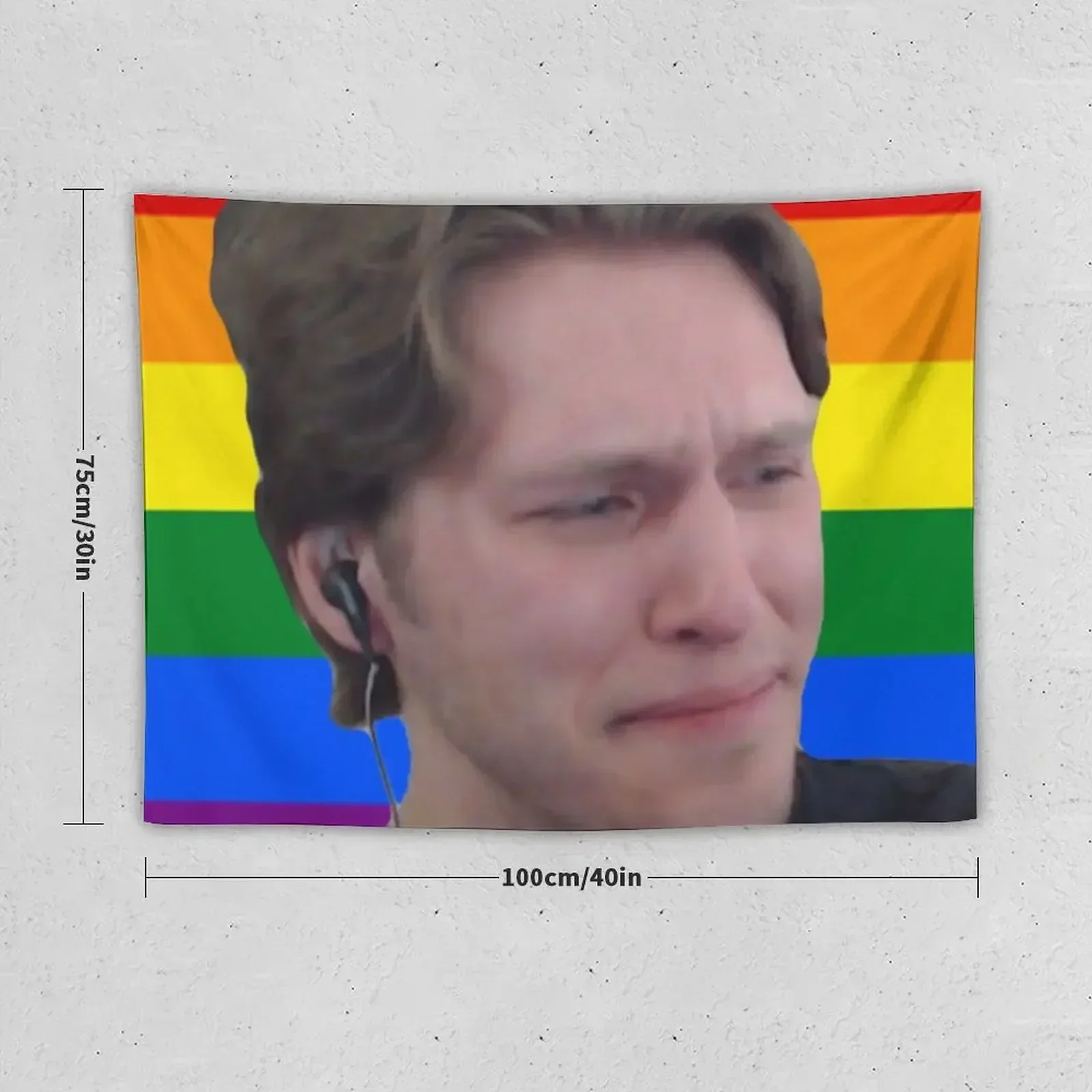 Jerma crying Tapestry Bedroom Decor Aesthetic Room Decor For Girls Tapestry