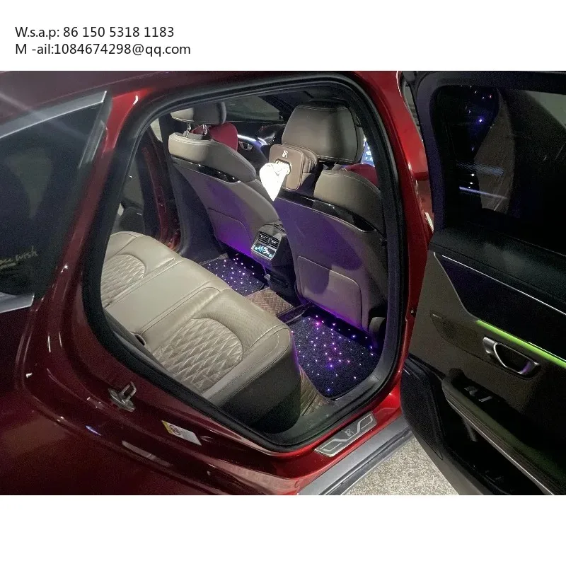 65 waterproof fiber optic star light car LED carpet flashing star car floor mat,