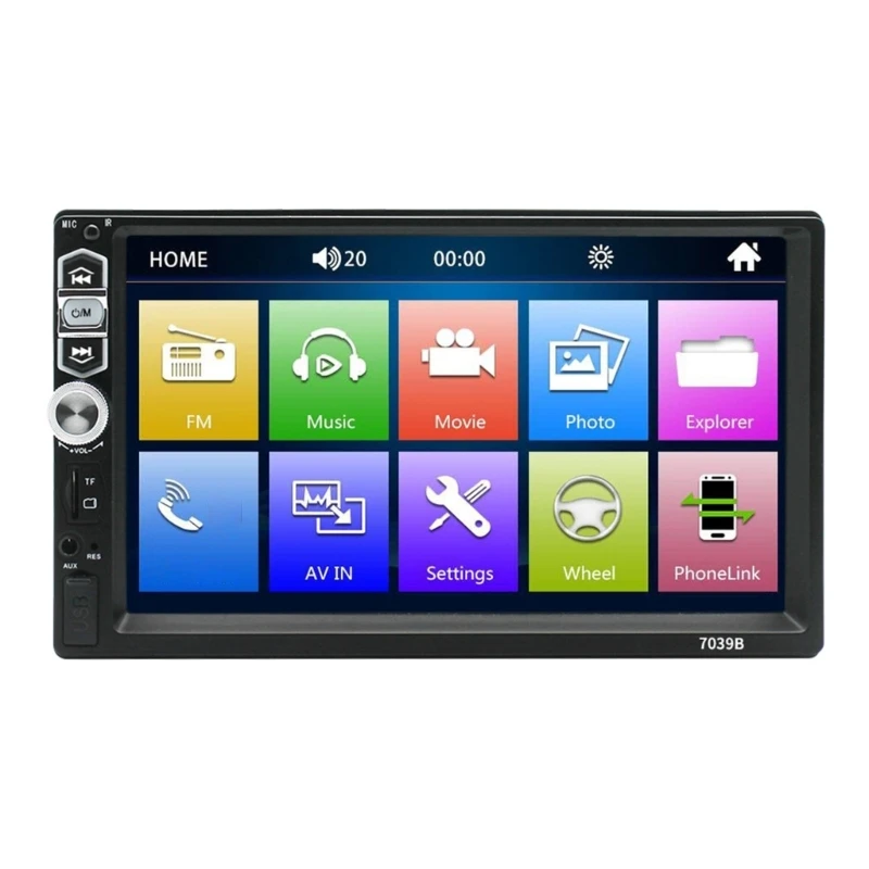 

Upgraded Multimedia Car Stereo LCD Bluetooth-compatible & Hands-Free Calling Built-in Microphone Remote Control Dropship