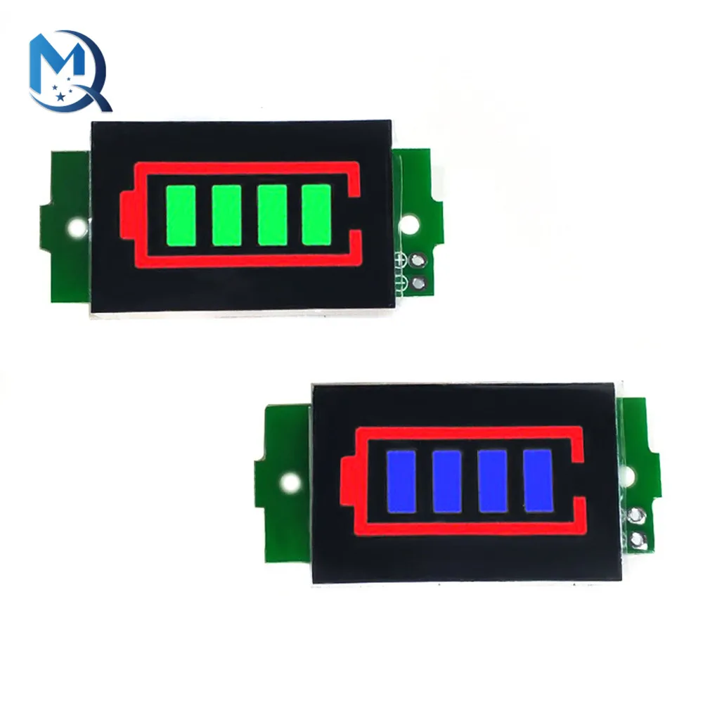 Módulo indicador de capacidad de batería de litio, probador de potencia de batería de vehículo eléctrico, alarma de zumbador de bajo voltaje, 1S-8S,