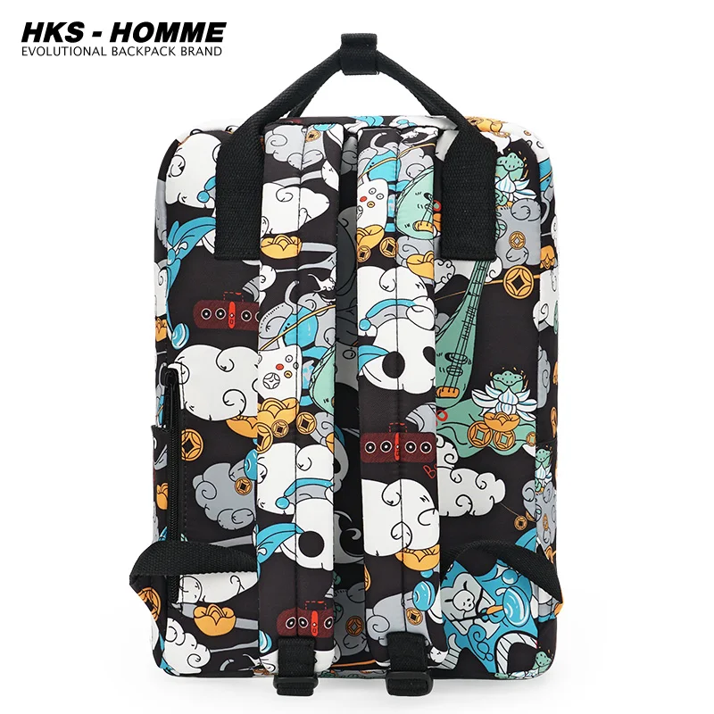 Students Waterproof Canvas Backpack for Women Multi Pocket Travel Backpacks Female School Bag for Teenage Girls Back To School