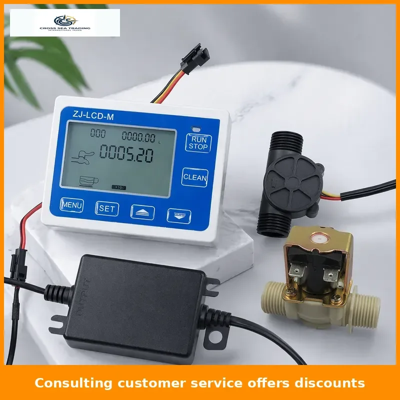

ZJ-LCD-M Meter with 1/2" Flow Sensor, High-Precision Water & Liquid Measurement, Control And Quantification Instrument
