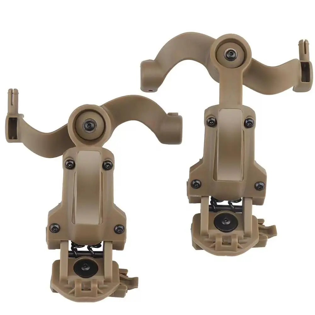 2pcs Headset Rail Adapter 360-degree Rotation Headphone Suspension Bracket Compatible For Ops Core / Team Wendy M-lok