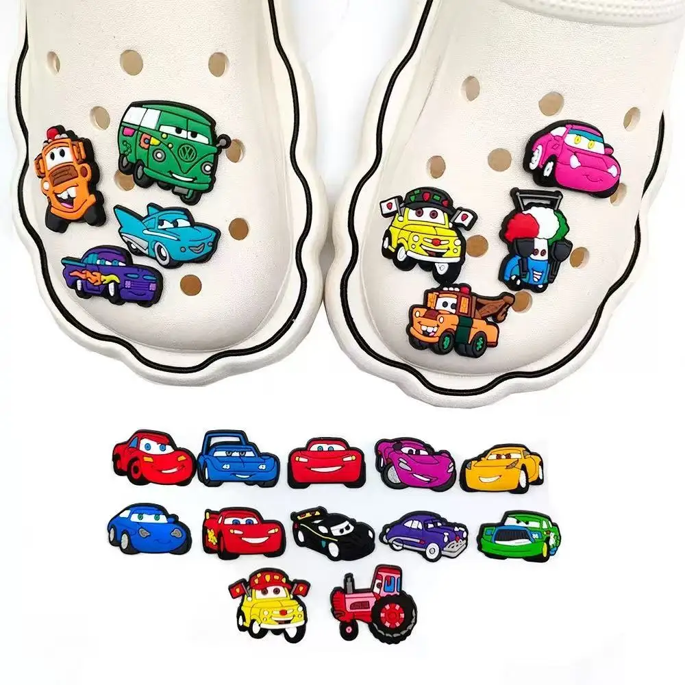 Mesuca 10-100 Stück Auto-Serie Schuh-Charms für Sandalen, Schuh-Dekorationszubehör, Schuh-Pins, tolles Geschenk für Männer und Frauen – Detail 3