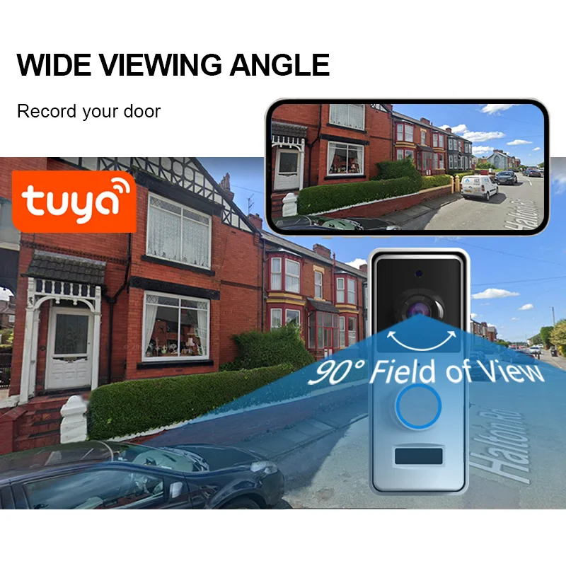 Tuya Doorbell Camera Wifi Waterproof Outdoor Wireless Doorbell Video Intercom Digital Door Peepholes Smart Home Ring Door Bell view 4