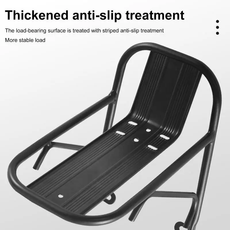 Cycle Front Luggage Racks, Stable Fixing Bracket for Mountain Bikes and Road Bikes