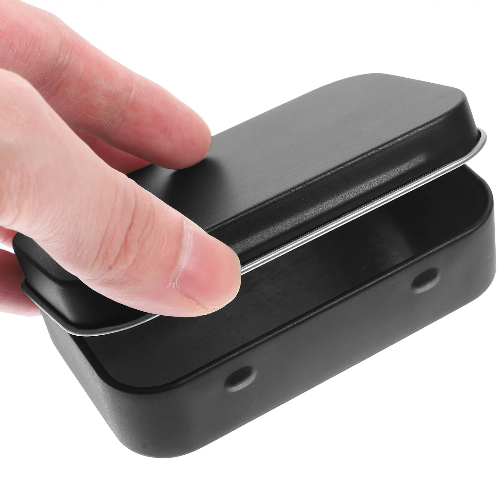 

Iron Small Rectangular Candy Box Durable Lightweight Storage Case for Cookies Gifts Snacks Cookie Tin with Lid