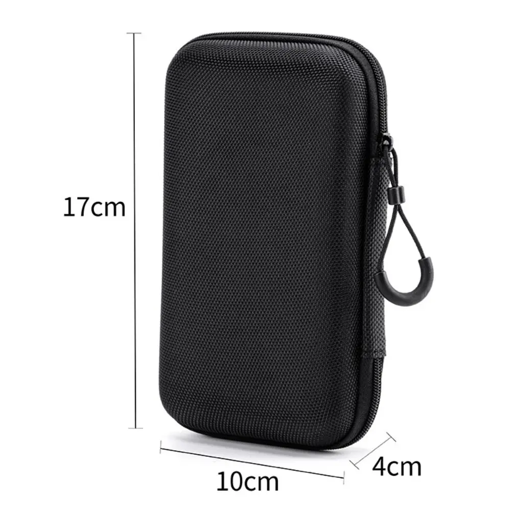 New Hard Shell EVA Storage Box Black Portable Pouch Carrying Bag Mini Zipper Earphone Case Digital Accessories Portable