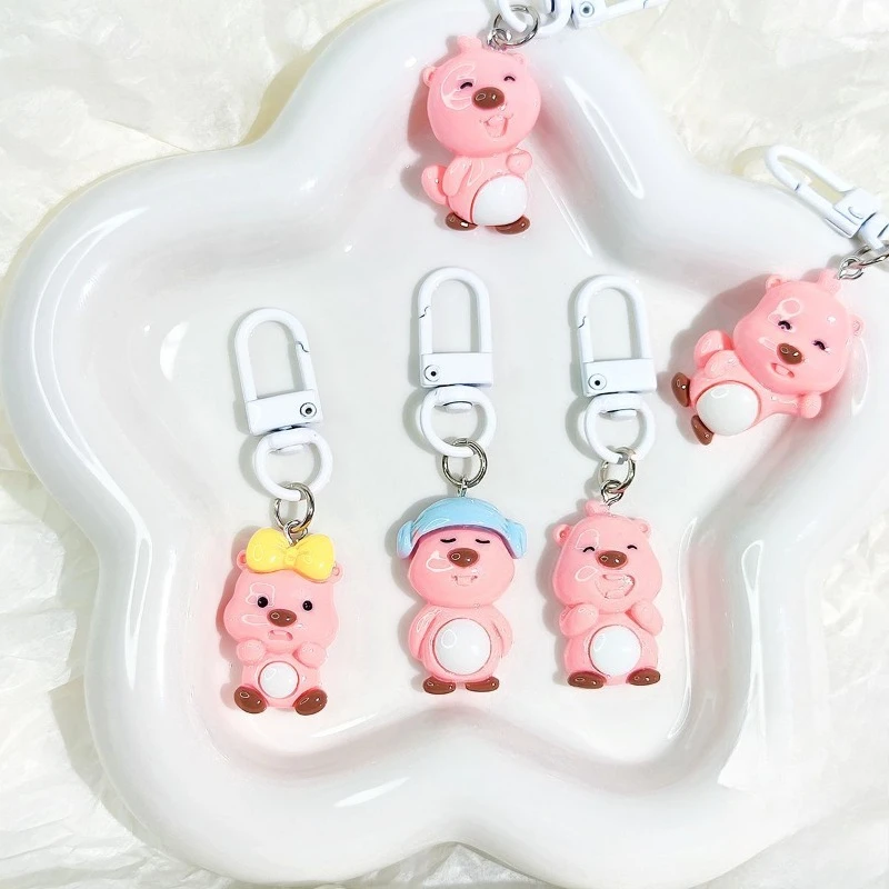 

6.5cm/16.51in Loopy Keychains Pendant Cute Keyring Kawaii Anime Peripherals Backpack Collectible Ornaments Toys Decorative Dolls